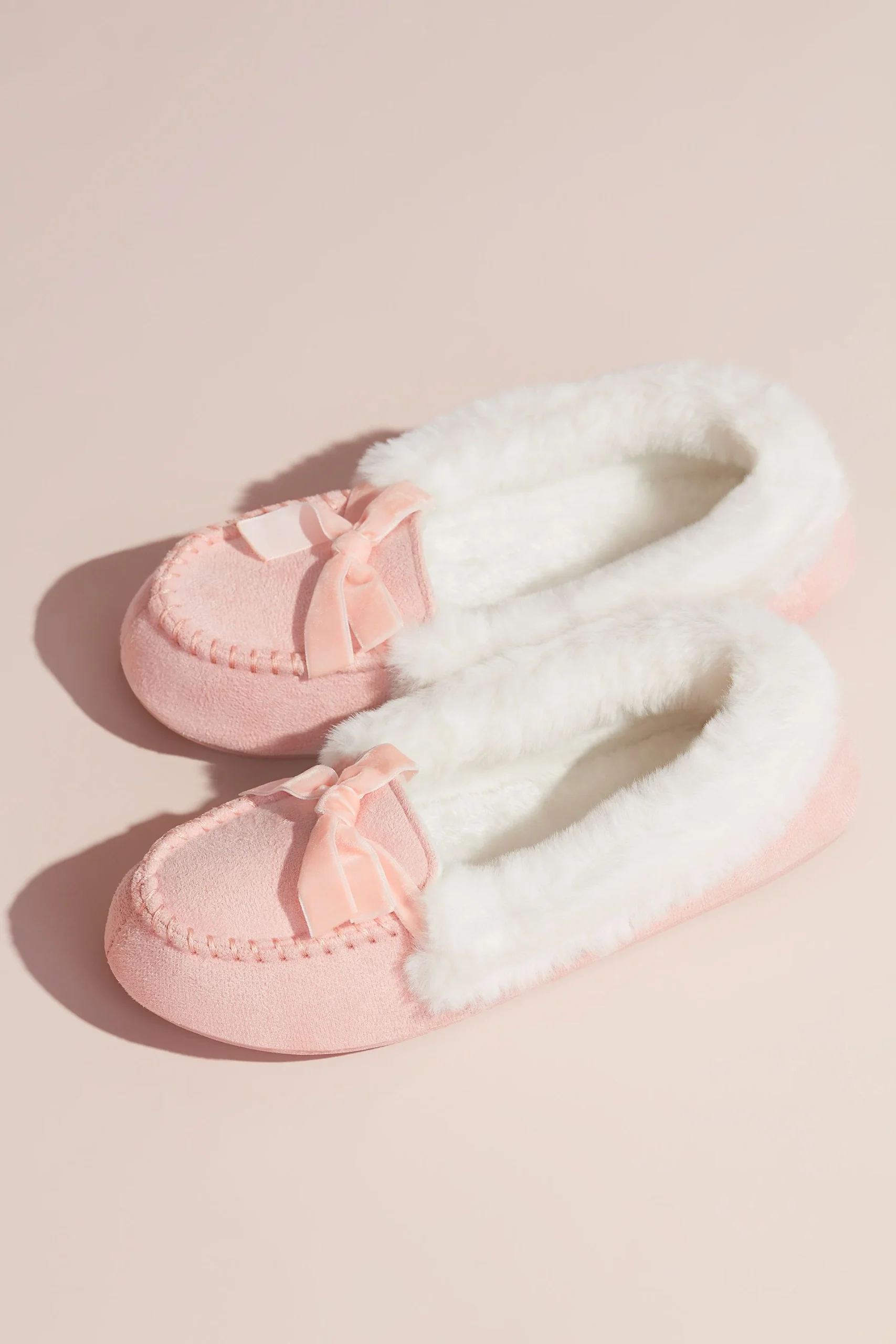 Jessica Simpson Faux Shearling Moccasin Slipper