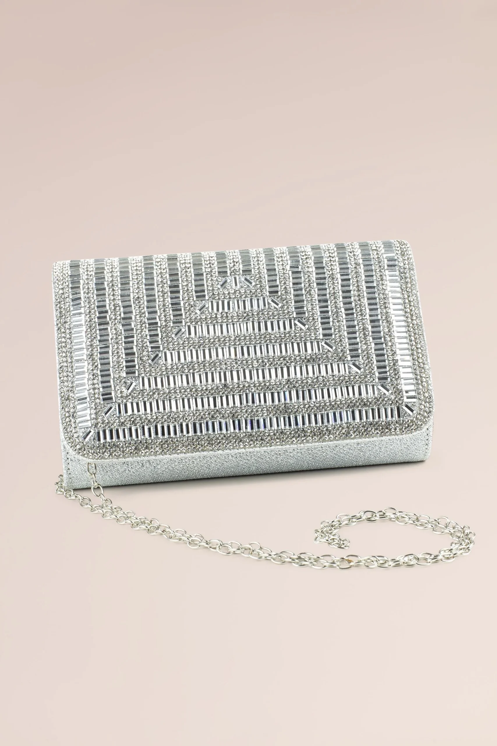 Jeweled Glitter Clutch Handbag