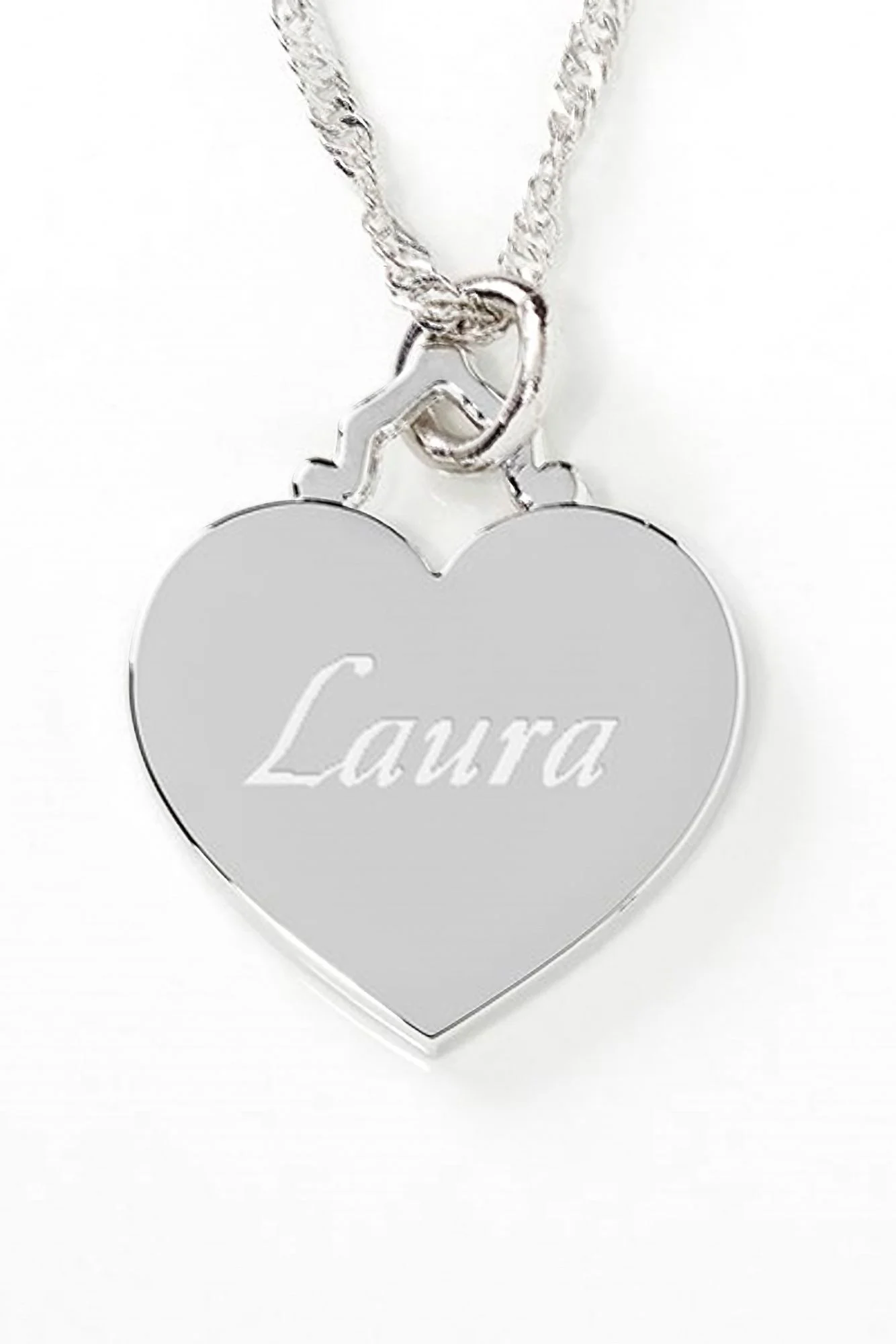 Just For Her Personalized Heart Pendant