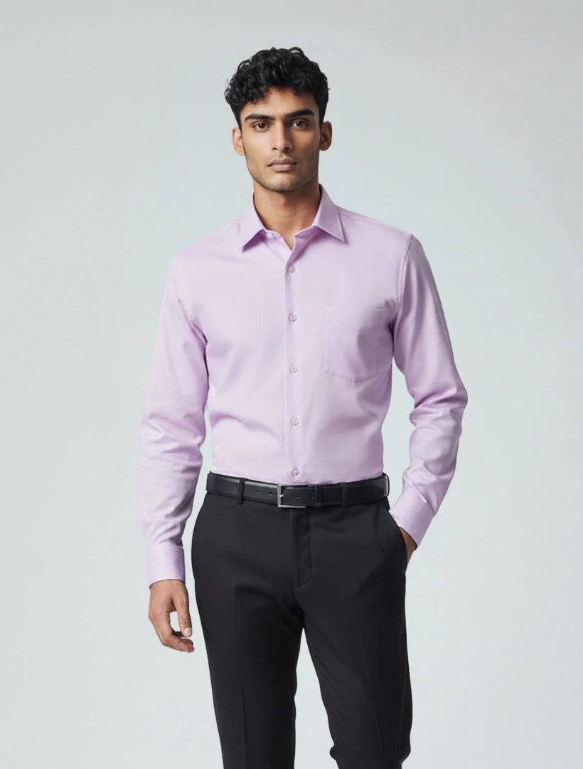 Karako Men Lavender Dress Shirt