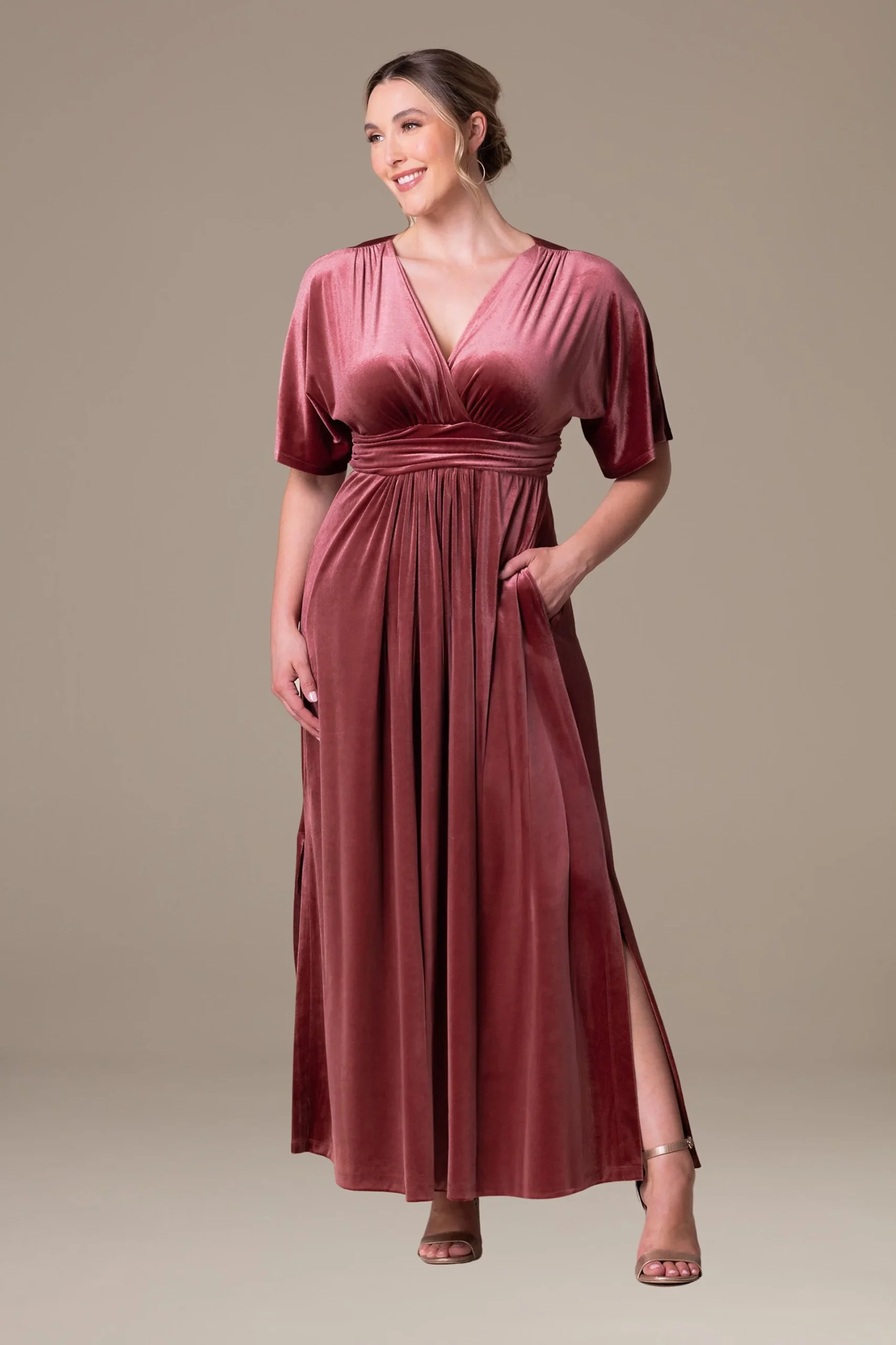 Kiyonna Verona Velvet Evening Gown