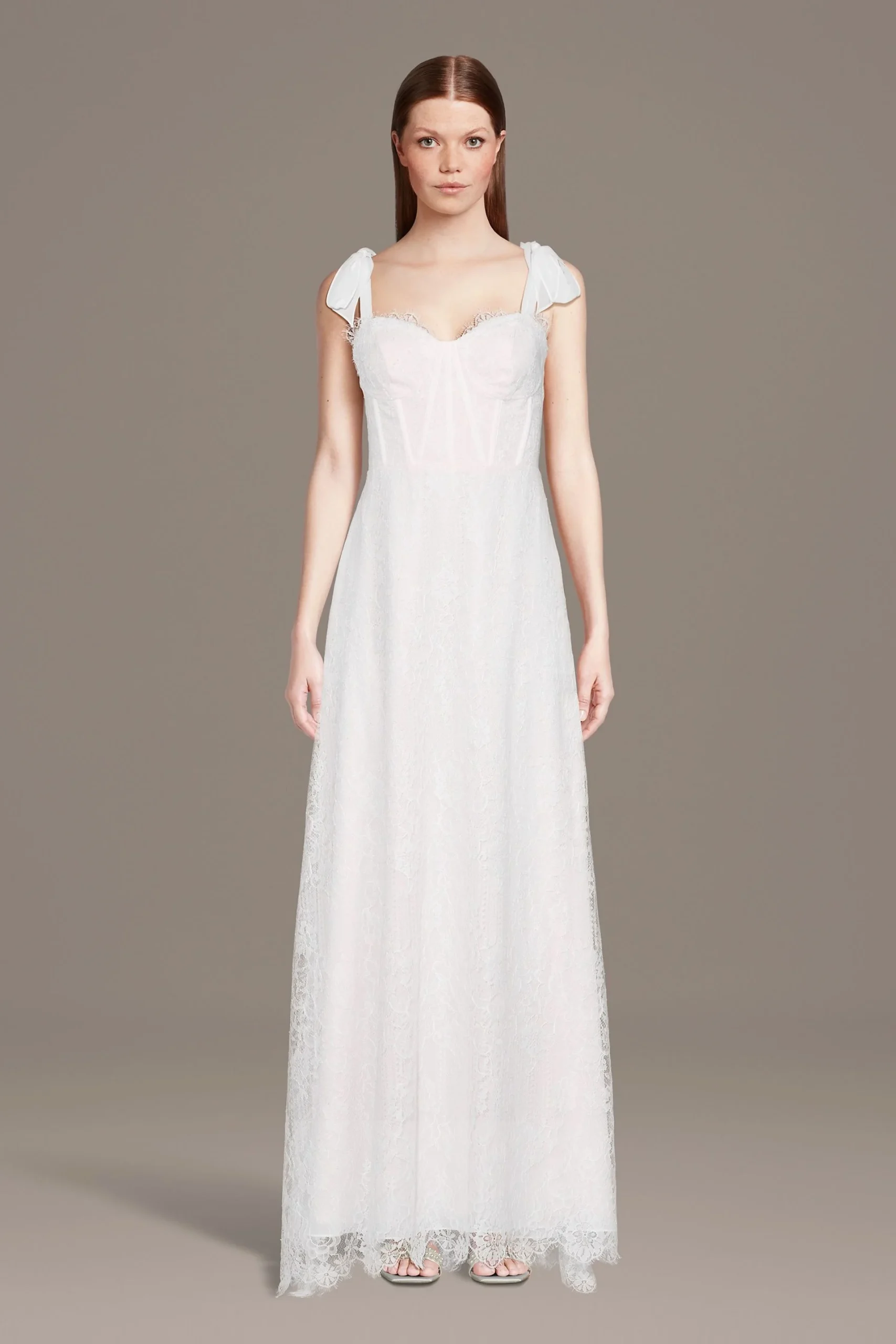 Lace Corset Bodice Tank A-Line Wedding Dress