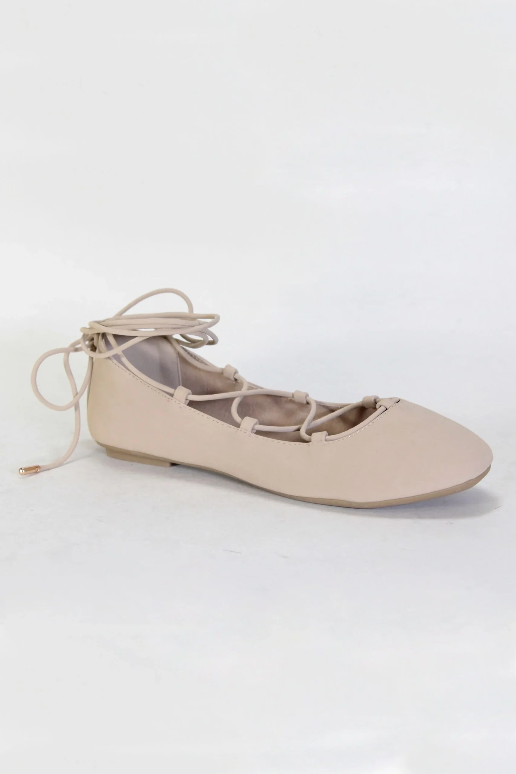 Lace-Up Ballet Flats