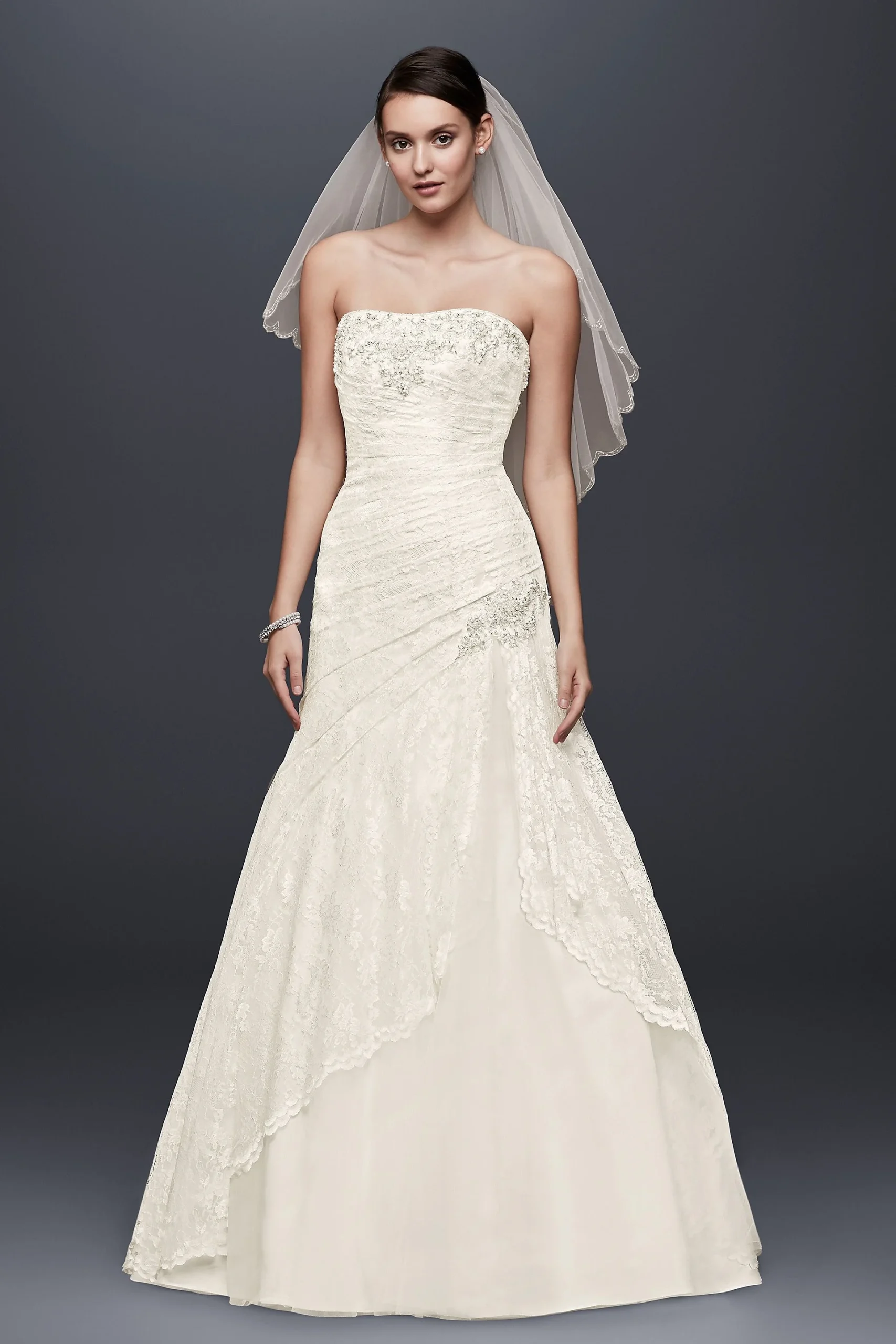 Lace Wedding Dress with Side Split Detail
