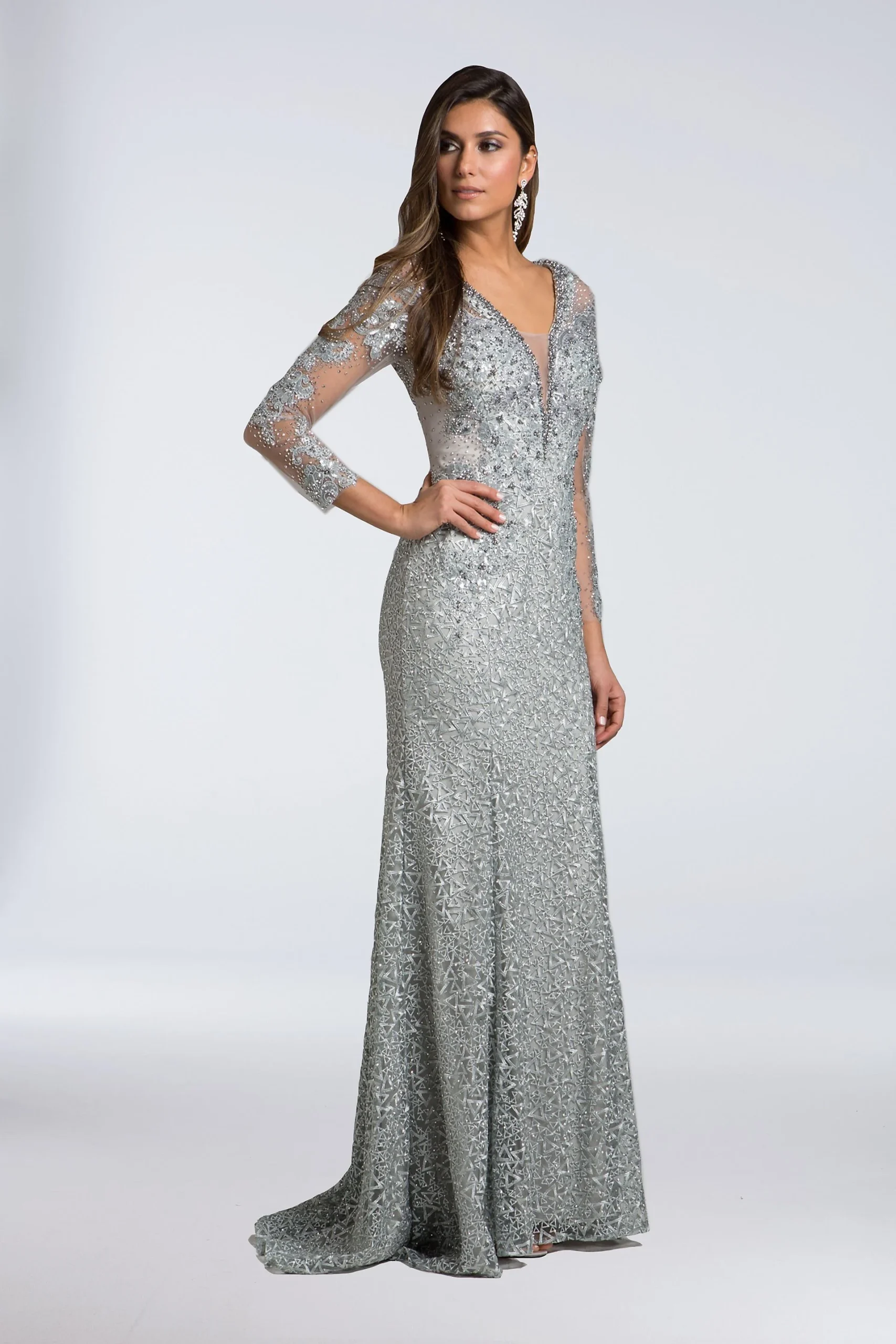 Lara Amy Lace Sheath Gown