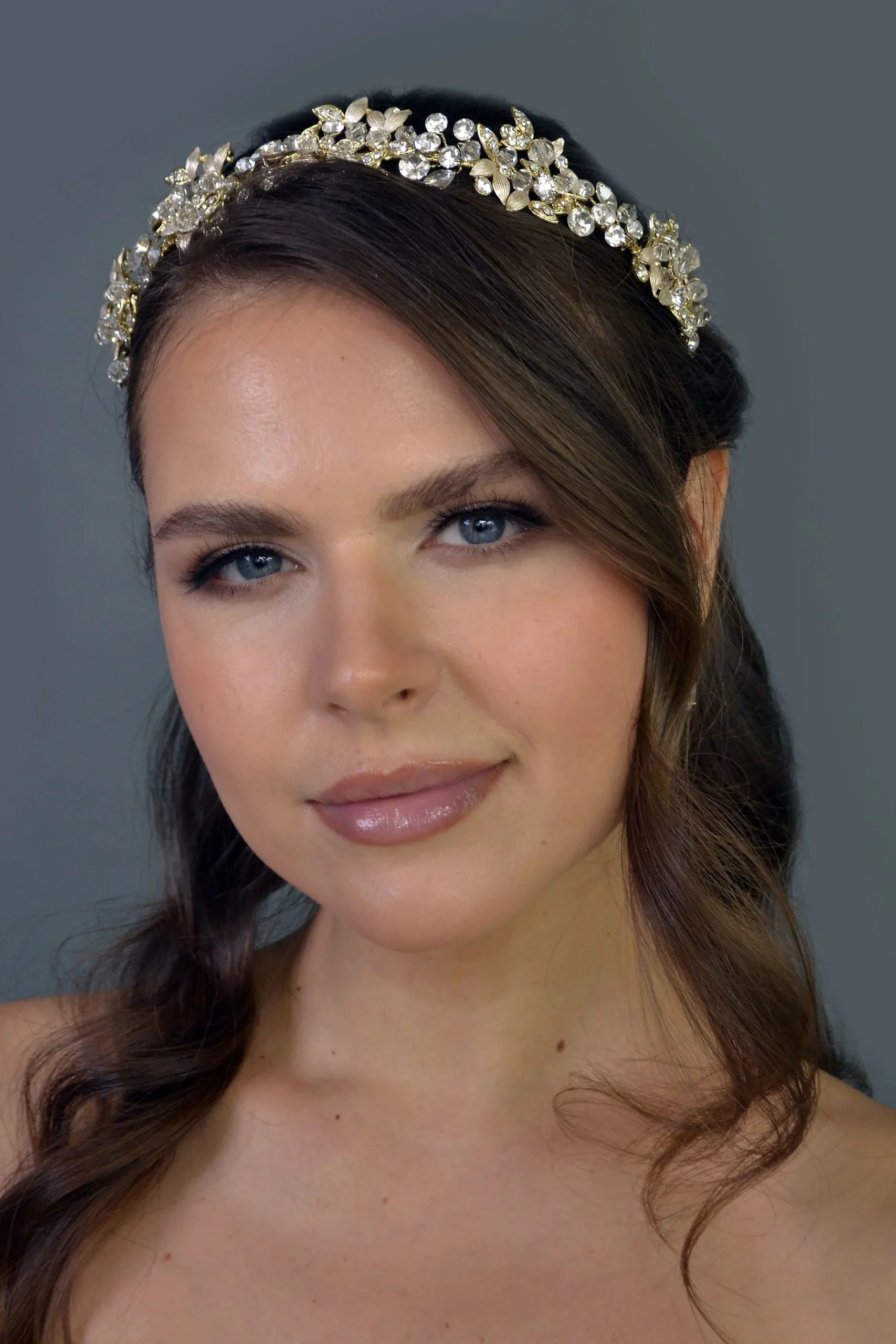 Leafy Rhinestone Headband