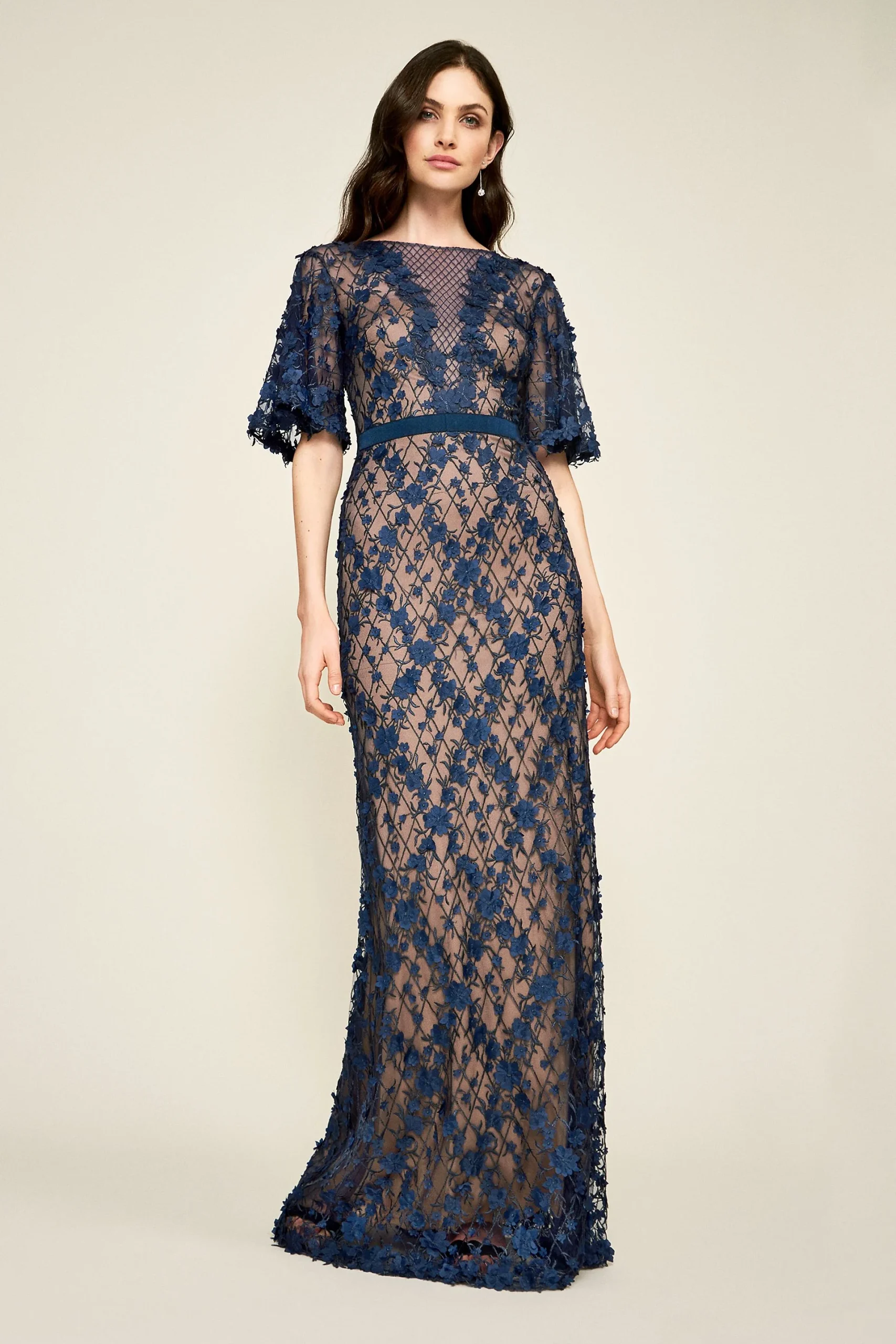 Leif Tulle Embroidery Gown