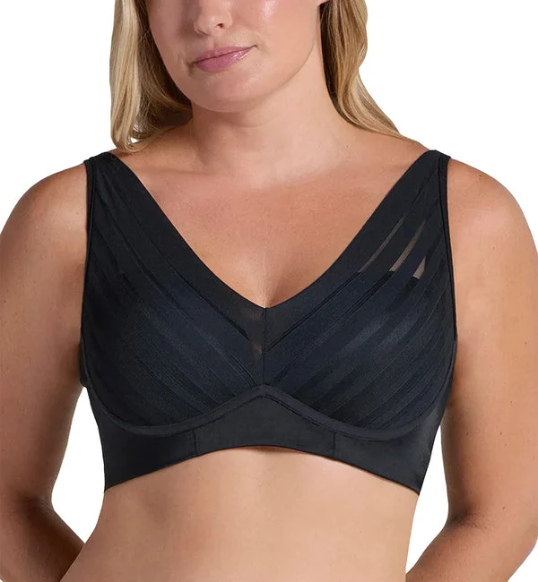 Leonisa Daily Lace Wireless Support Bra (091174) - Black