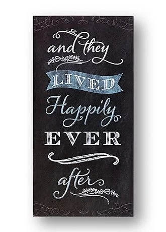 Lived Happily Box Sign