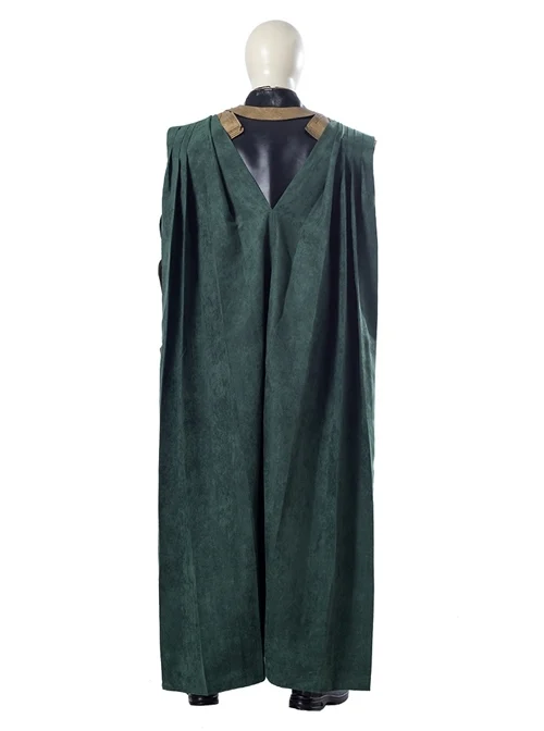 Loki Season 1 Loki Armor Suit Halloween Cosplay Costume Green Cloak