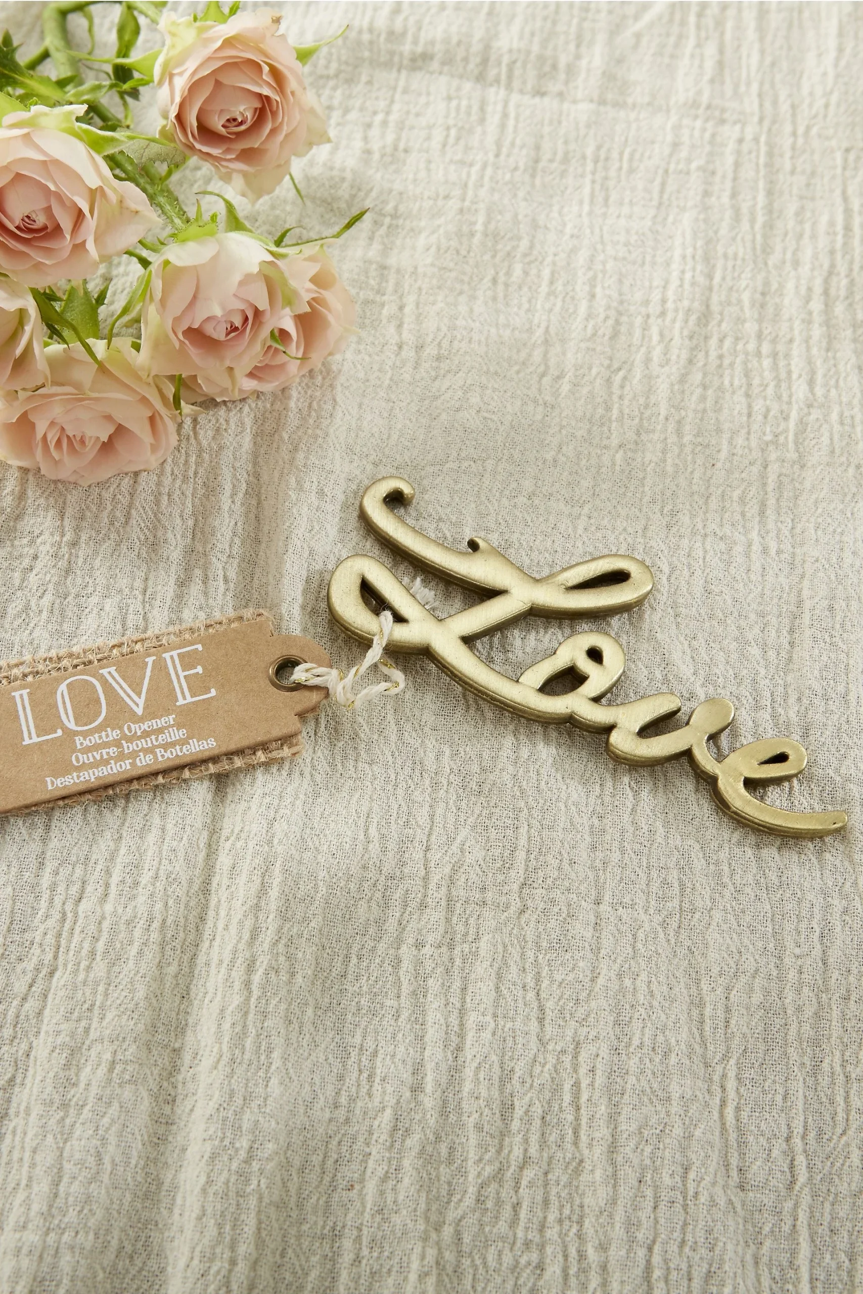 Love Antique Gold Bottle Openers