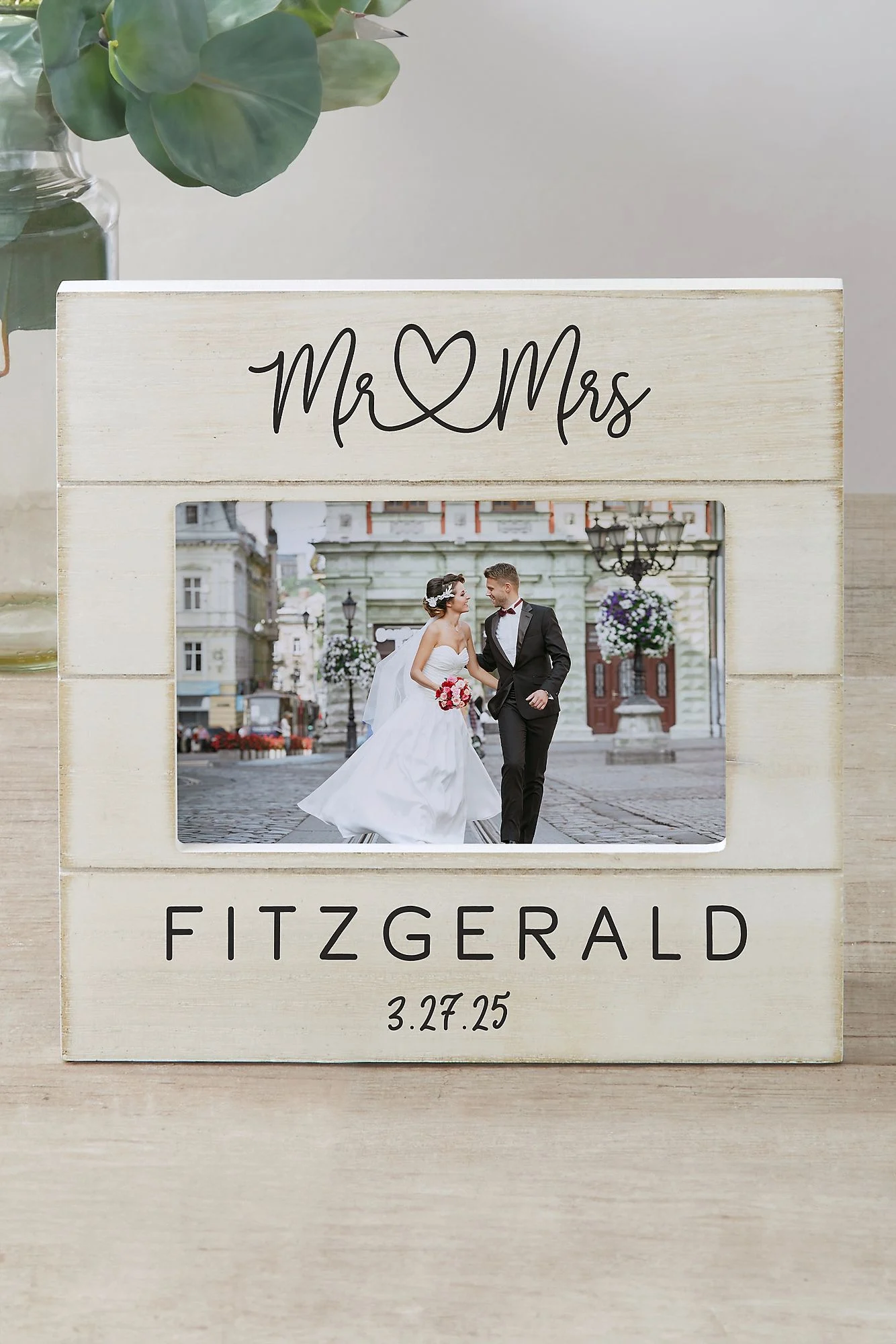 Love Personalized Wedding Shiplap Picture Frame