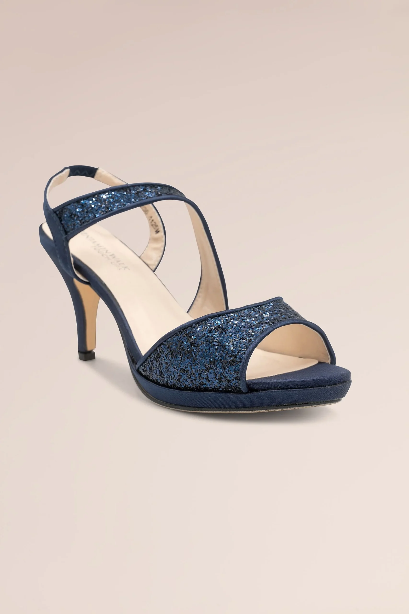 Low Heel Glitter Platform Sandals