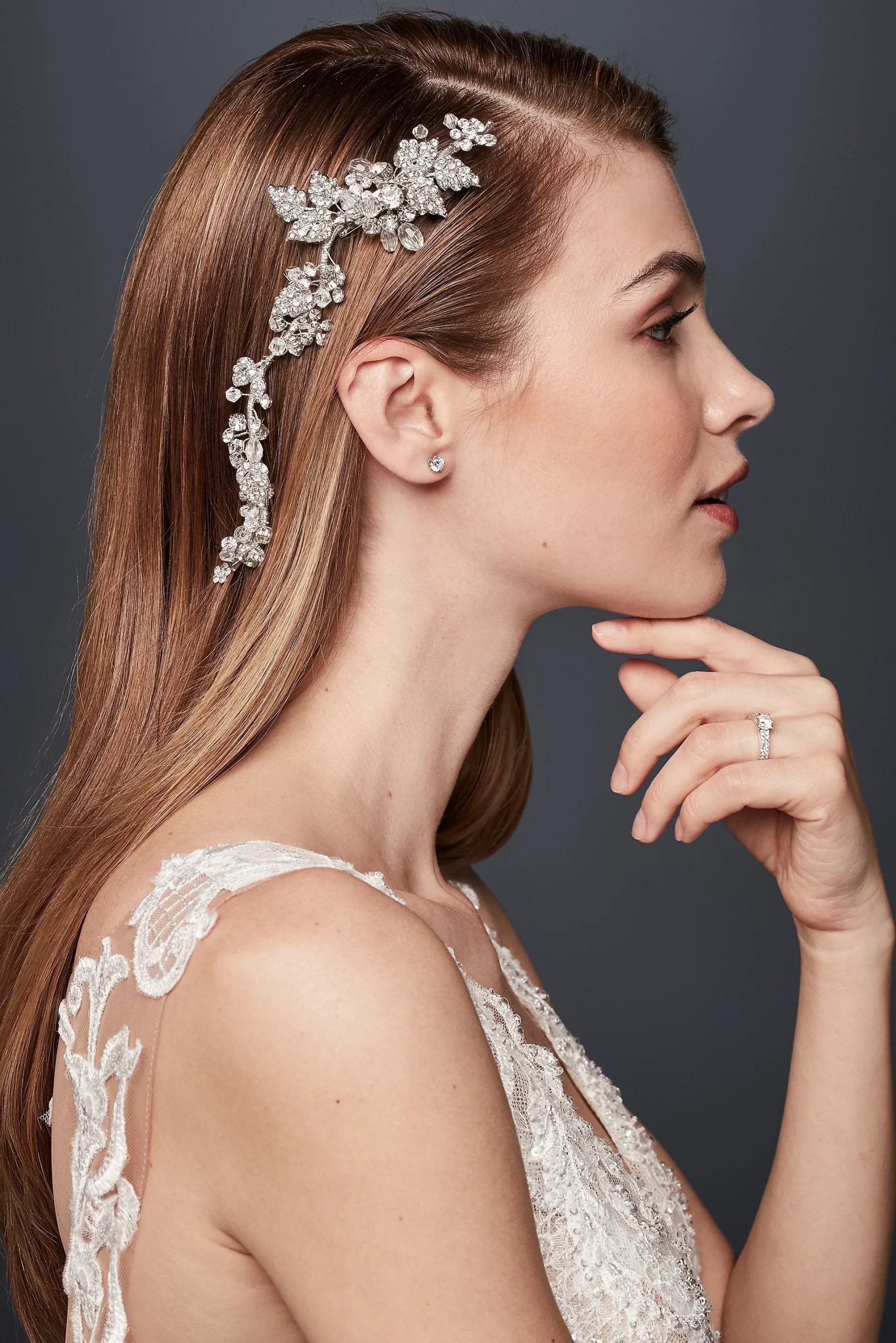 Lush Crystal Floral Flexible Hair Vine