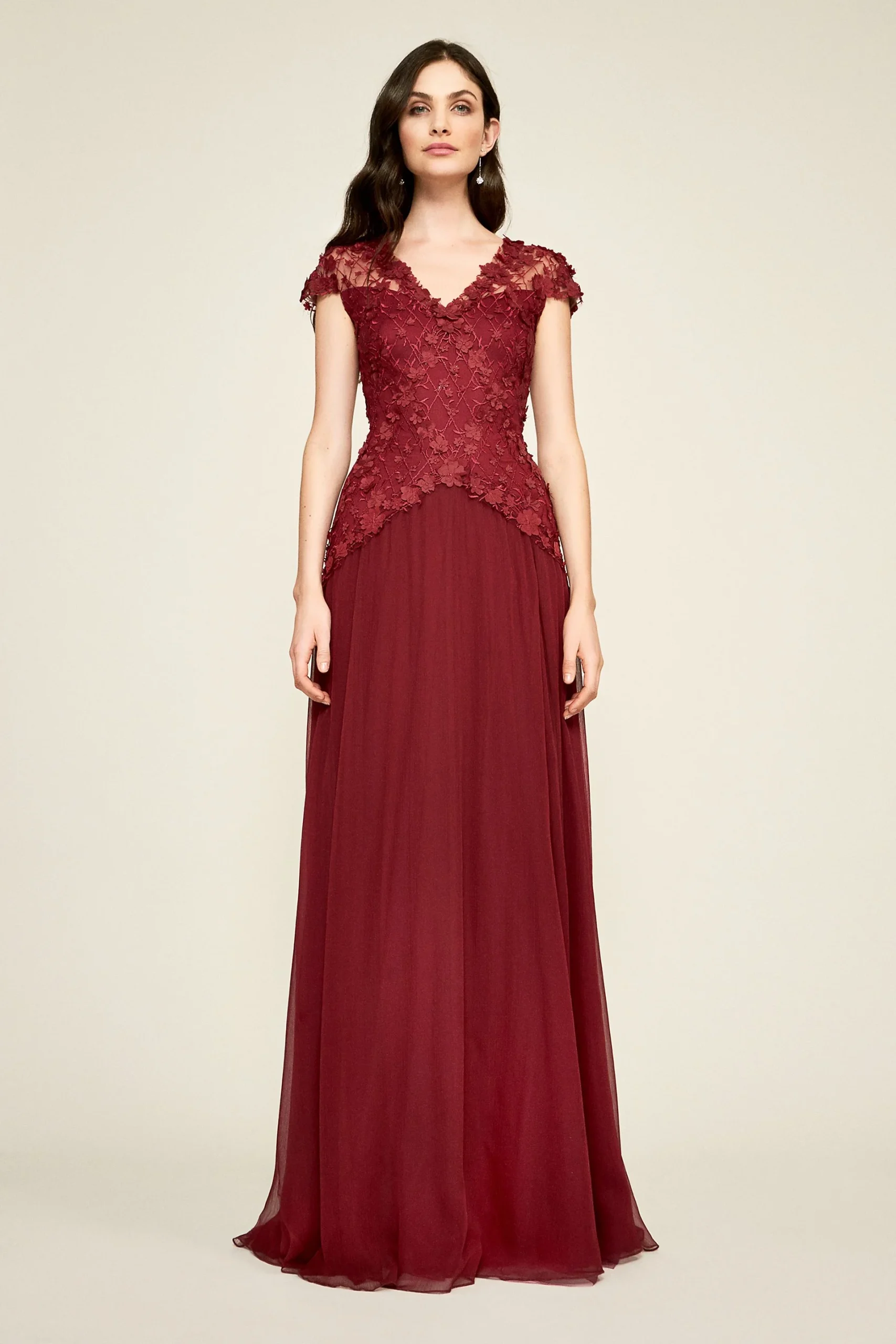 Lyon Embroidered Tulle Gown