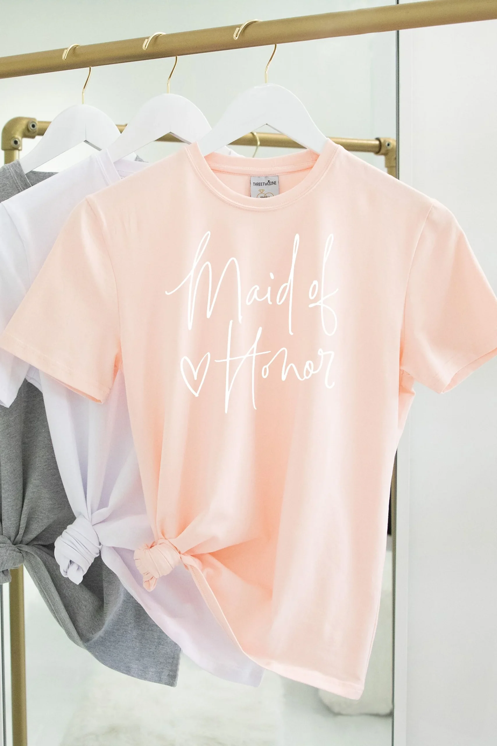 Maid of Honor Fitted Stretch Cotton T-Shirt