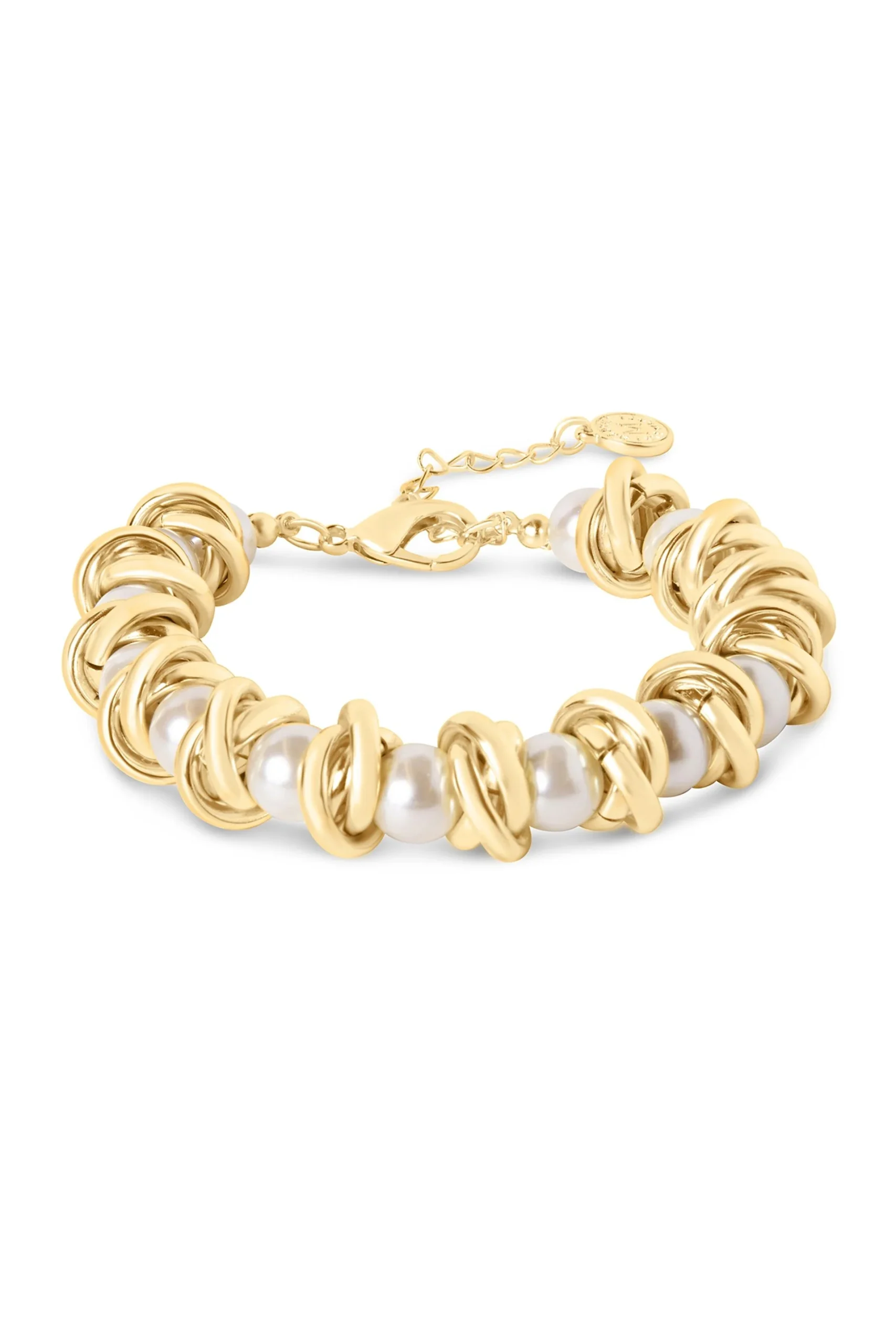 Martha Stewart Elegant Gold and Pearl Bracelet