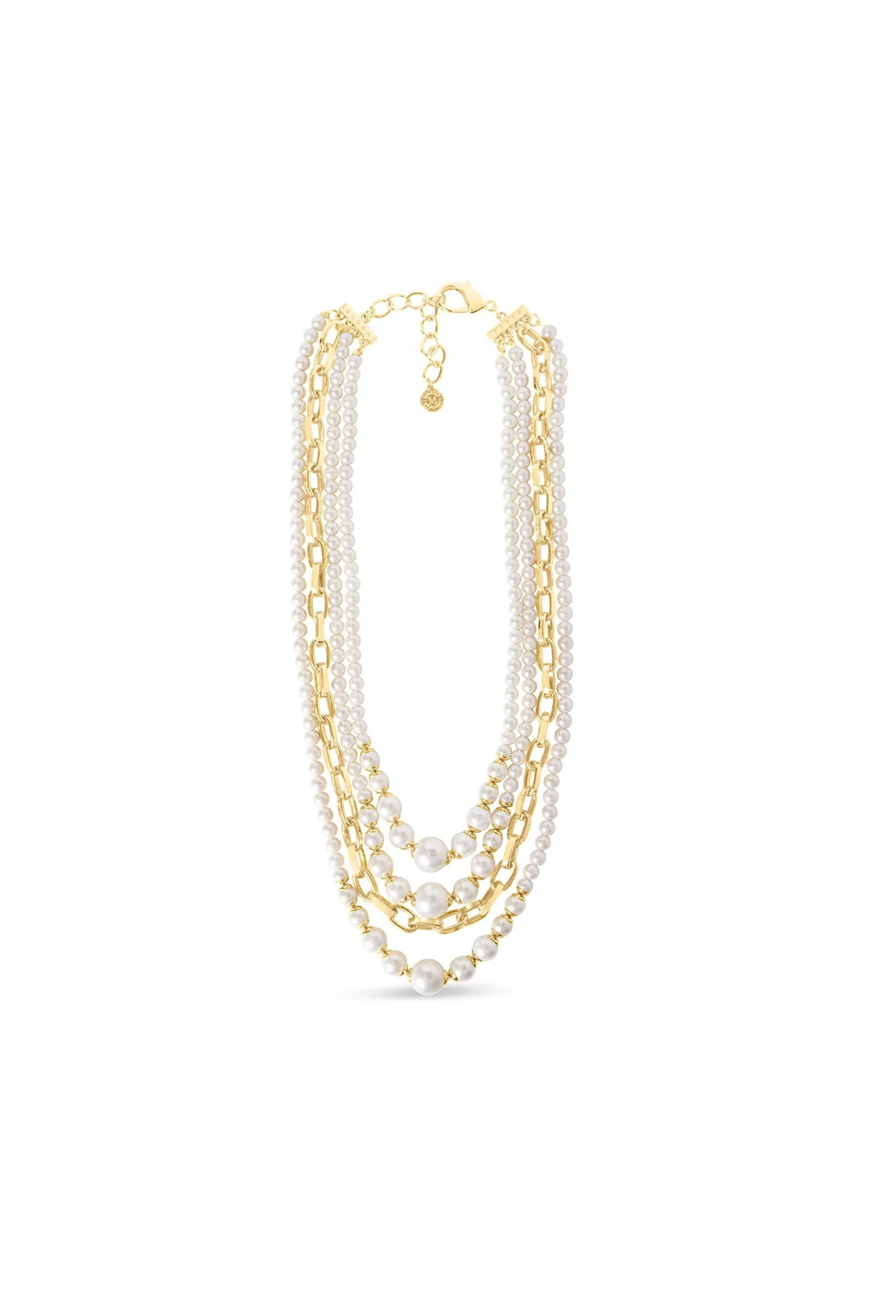 Martha Stewart Four Strand Long Pearl Necklace