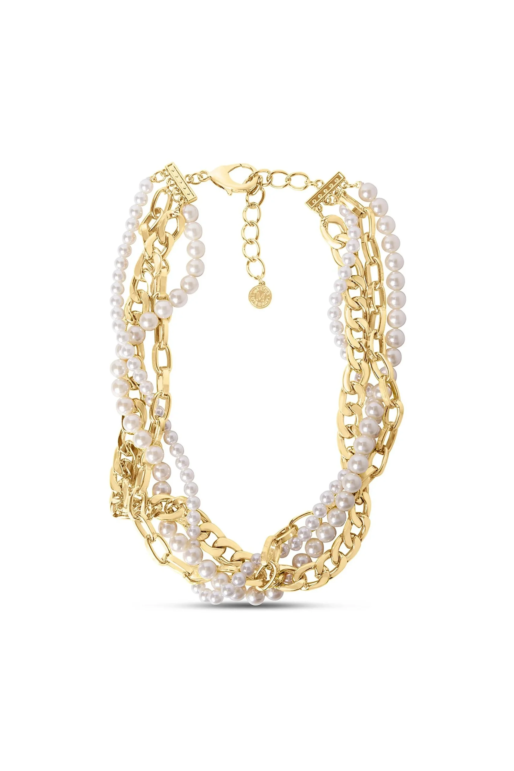 Martha Stewart Four Twisted Strand Pearl Necklace
