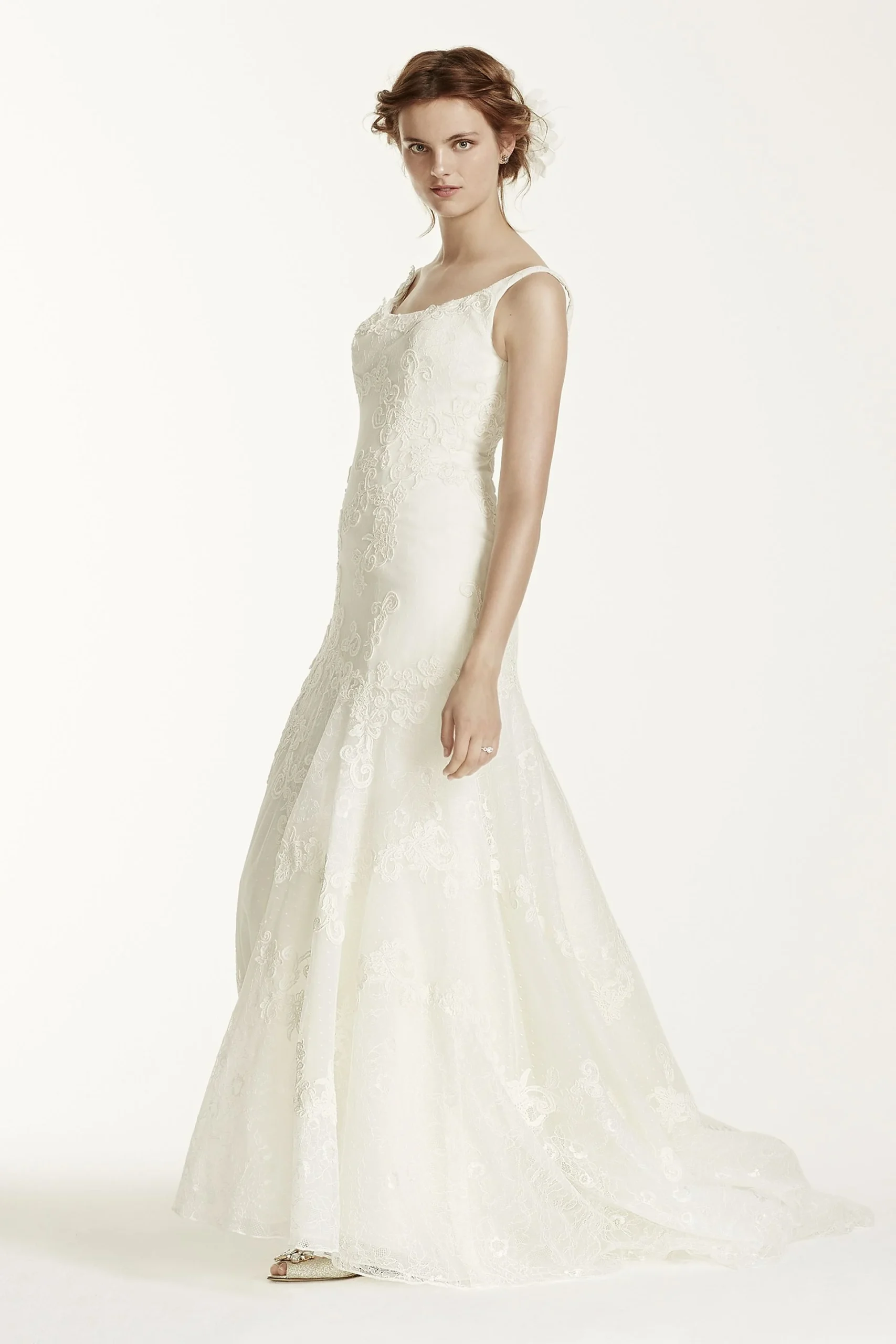 Melissa Sweet Venise Lace Tumpet Wedding Dress