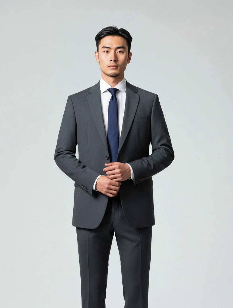 Mens Charcoal Suit