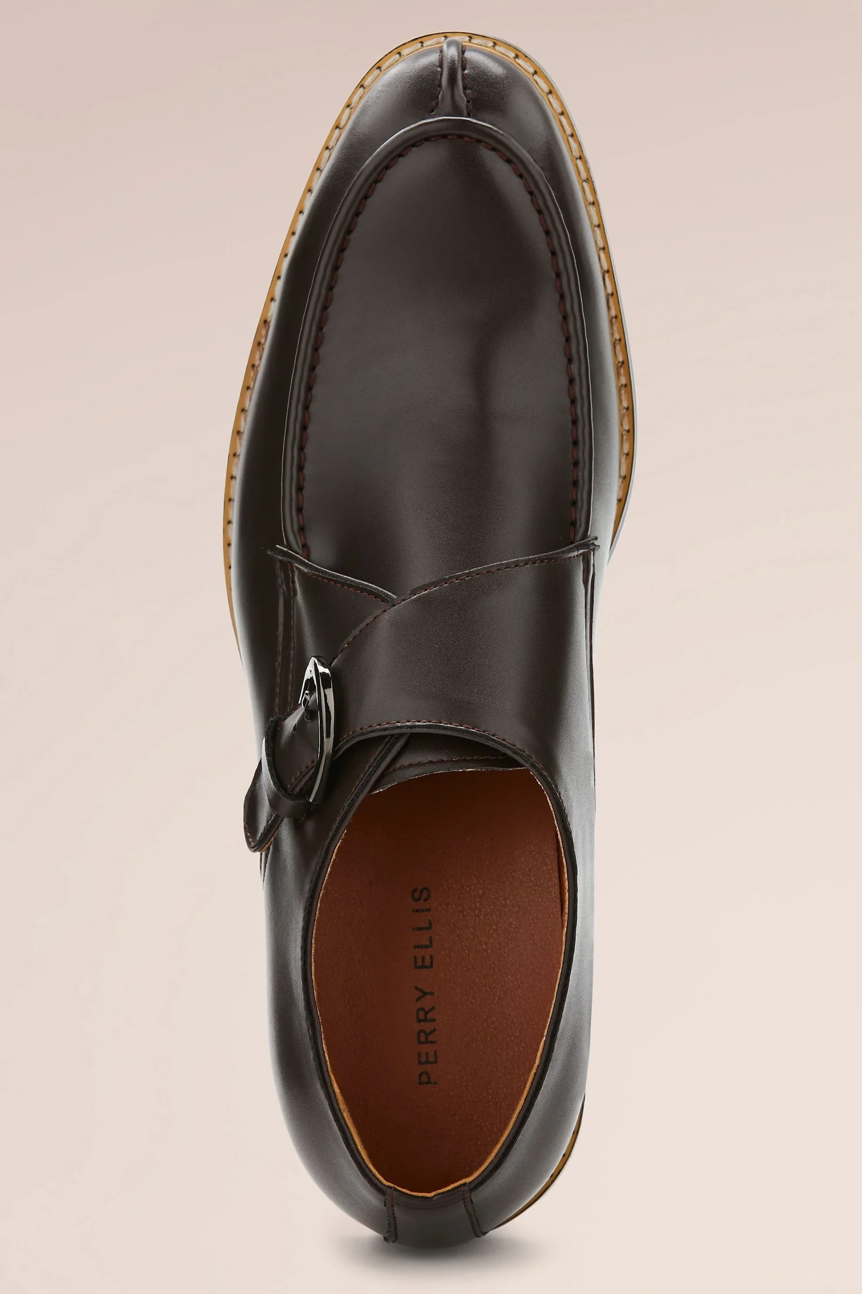 Mens Single Monk Strap Dress Shoes