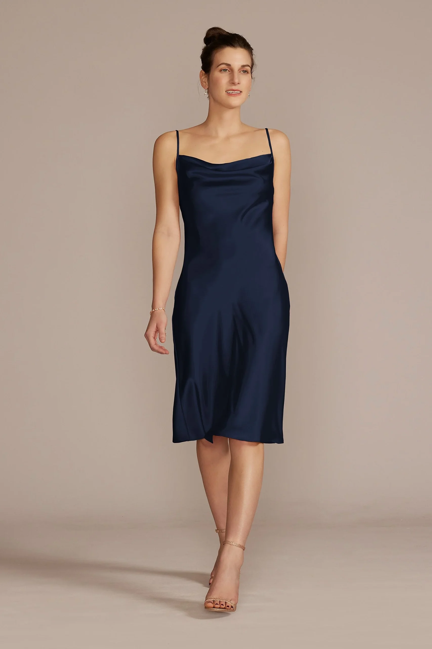 Midi Charmeuse Slip Dress