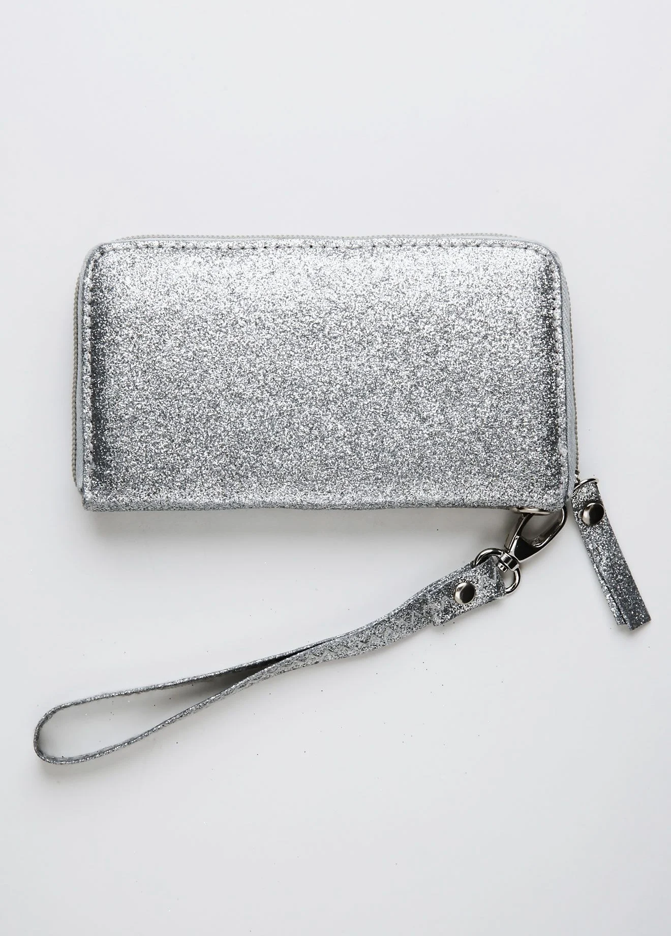 Mini Glitter Zip Wristlet