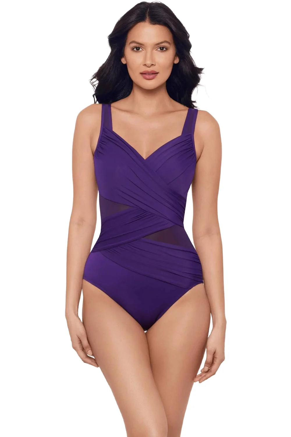 Miraclesuit Madero One Piece Swimsuit, Mulberry (6516665)