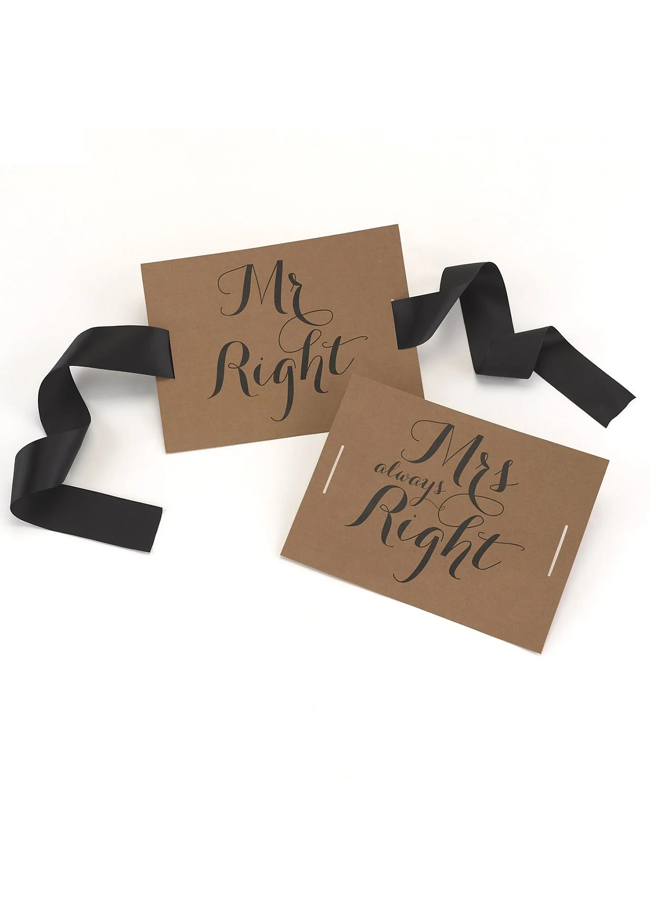 Mr. and Mrs. Kraft Chair Banners