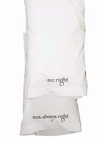 Mr. and Mrs. Right Pillowcases