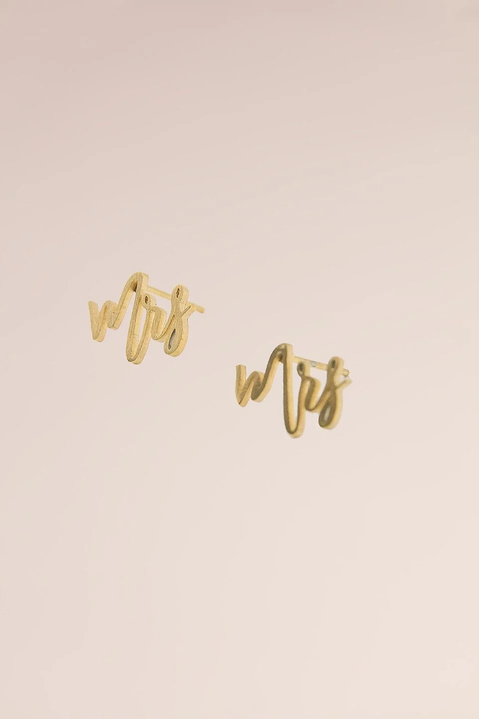Mrs Scripted Earrings