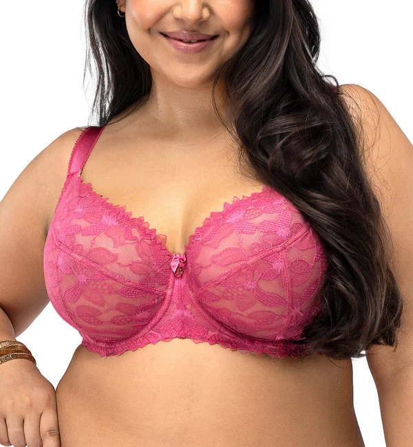 Nessa Lauren Underwire Soft Balcony Bra (N500A) - Raspberry