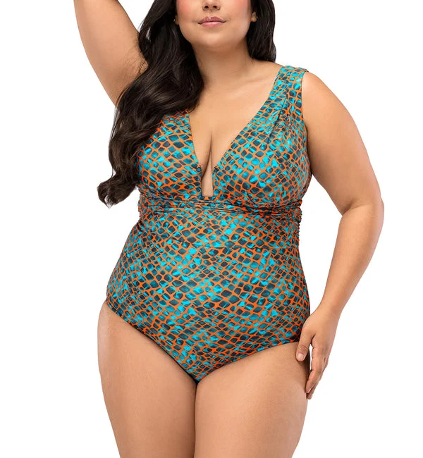 Nessa Milano Plunge Underwire Swimsuit (N543) - Castilla