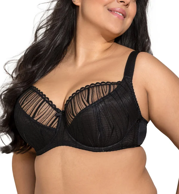 Nessa Queen Underwire Soft Balcony Bra (N500) - Black