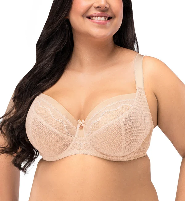 Nessa Renee Underwire Soft Balcony Bra (N500C) - Beige