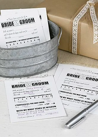 Notes for Bride and Groom Set of 50