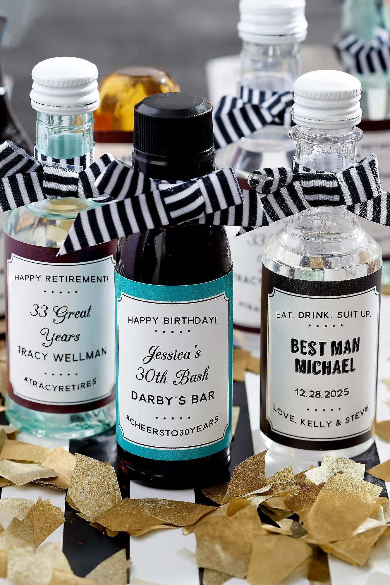 Party Favor Personalized Mini Bottle Liquor Labels