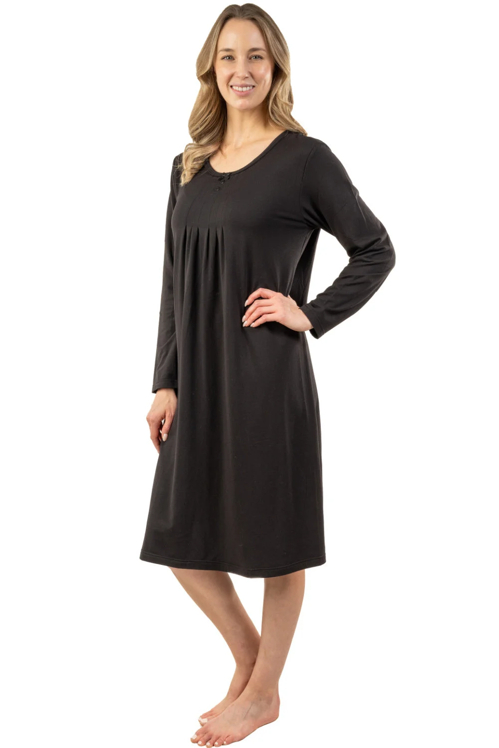 Patricia Black Roses Gown 40", Black (123-25)
