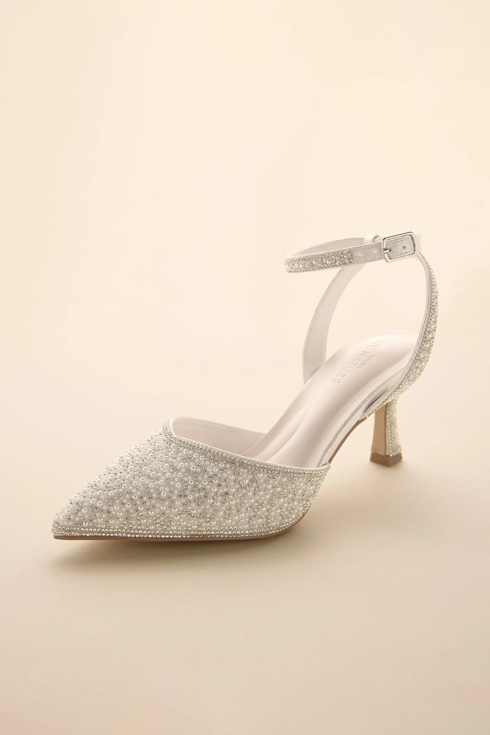 Pearl and Crystal Pointed-Toe Pumps