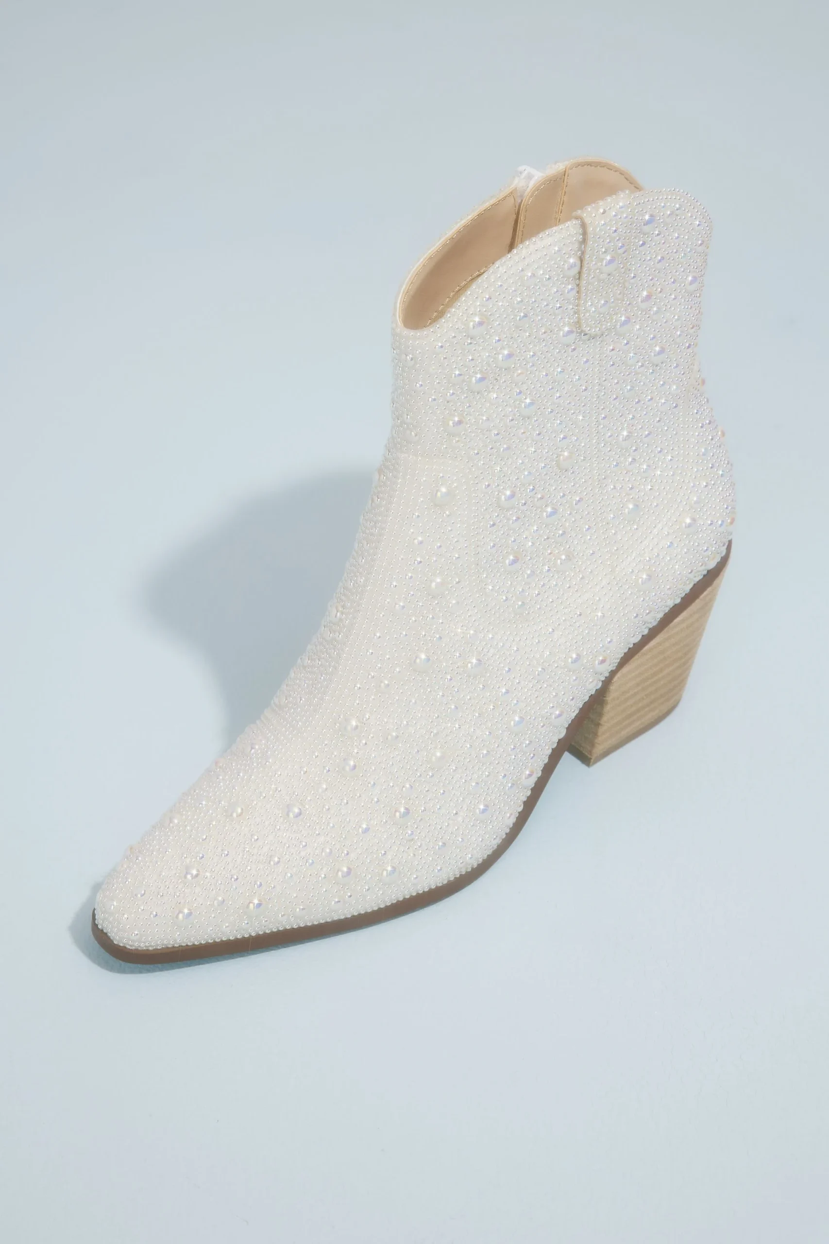 Pearl Embellished Western Boots