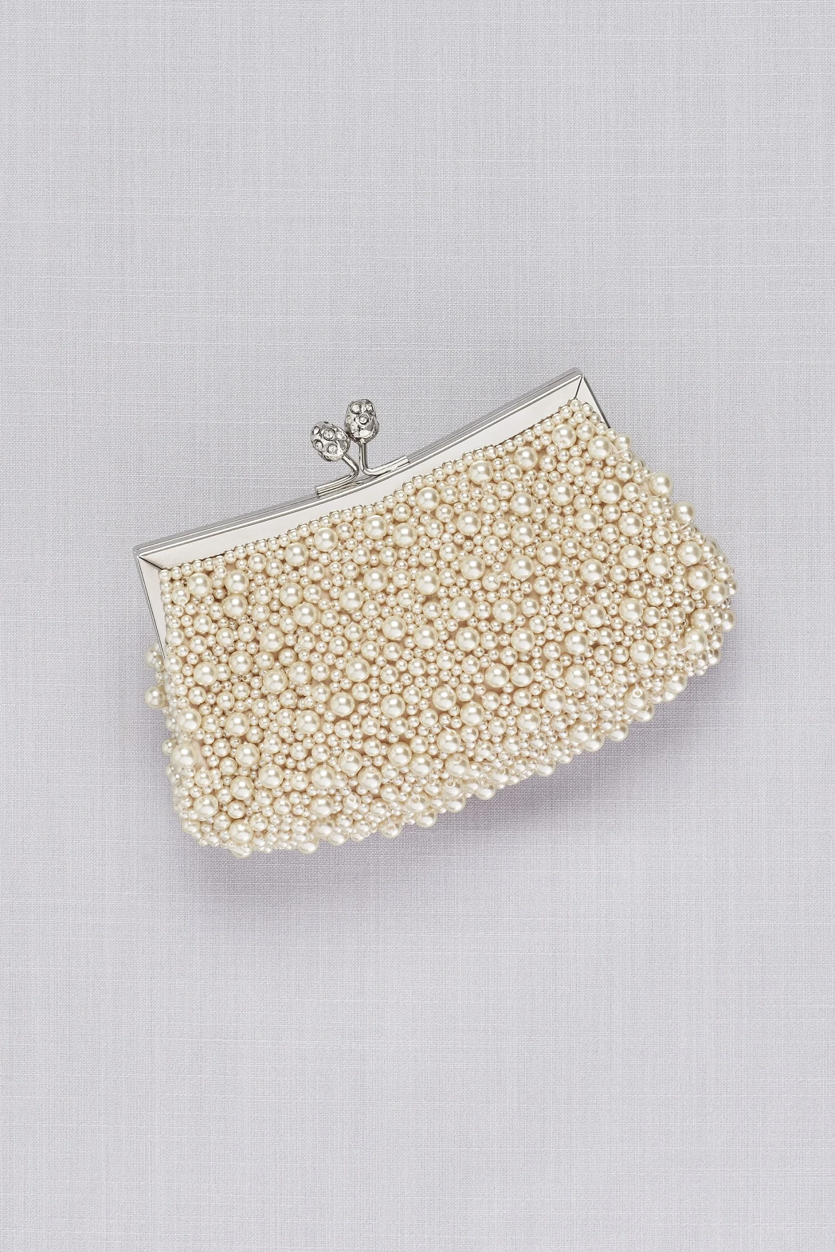 Pearl Melange Clutch