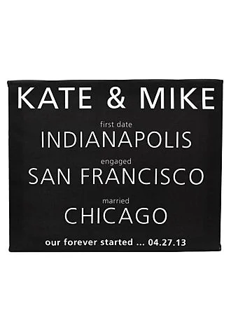 Personalized About Us Gallery Wrapped Canvas