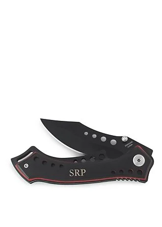Personalized Black Rugged Knife