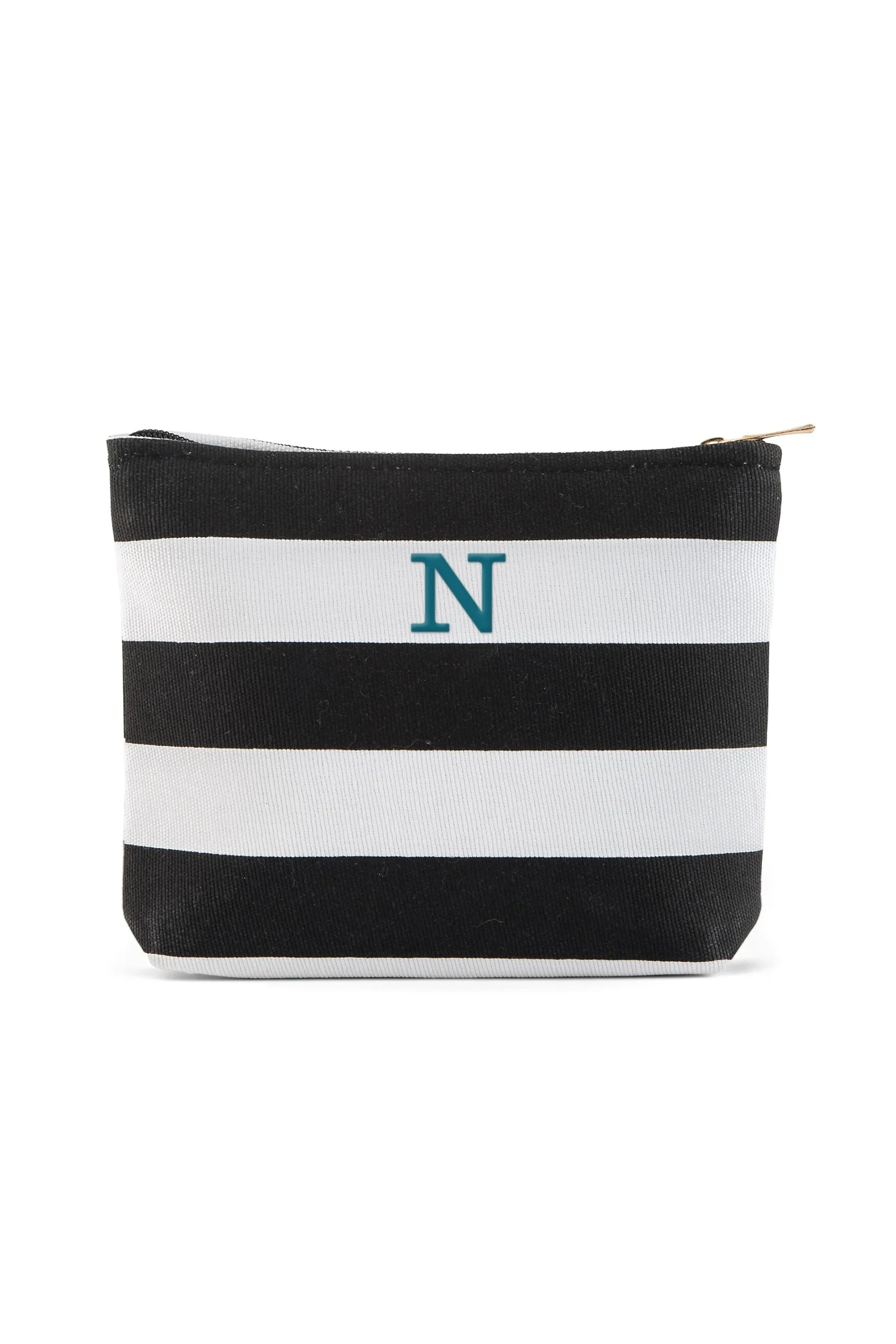 Personalized Bliss Striped Makeup Bag