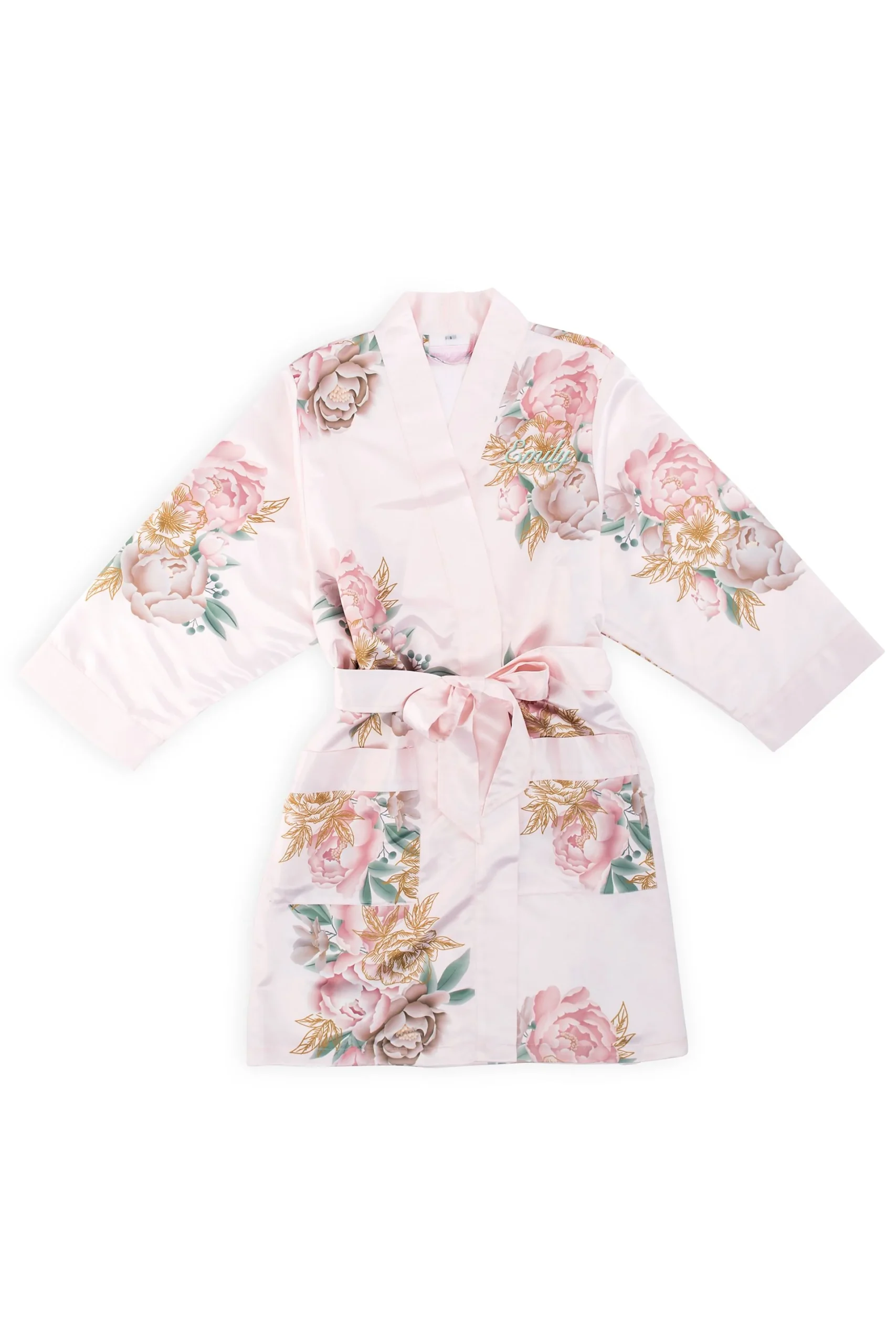 Personalized Blissful Bloom Silky Kimono