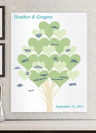Personalized Branches of Love Signature Canvas