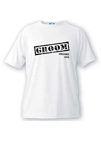 Personalized Groom Stamp T-shirt