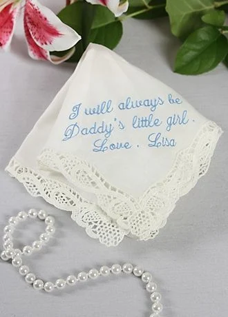 Personalized Handkerchief Daddy's Little Girl Poem