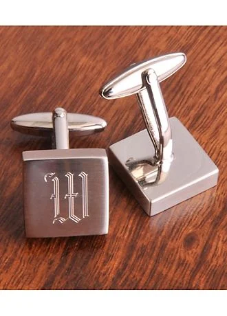 Personalized Harrison Silver Cuff Links